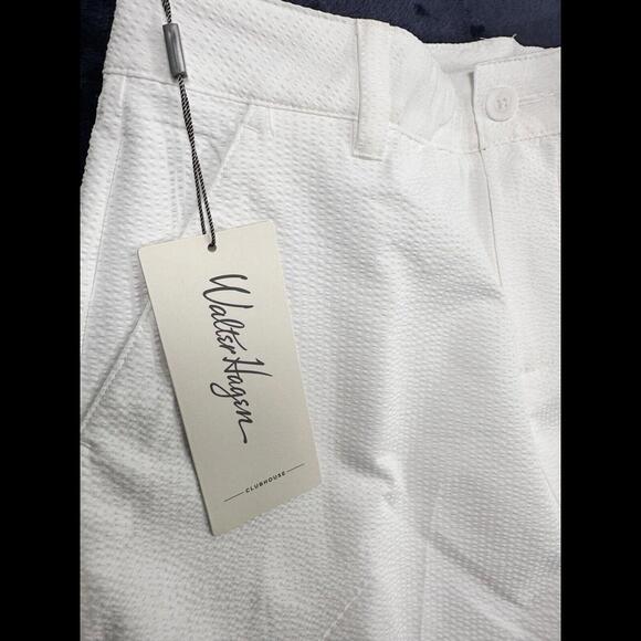 Short De Golf Femme Walter Hagen Clubhouse 5 - Taille 4 (28 Pouces) - Bleu Marine - Athlétique Et Confortable